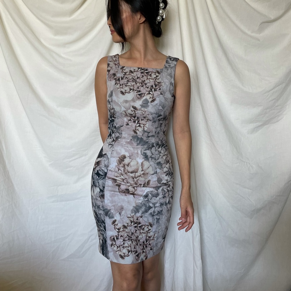 Floral Print Bodyhugging Bodycon Sheath Dress